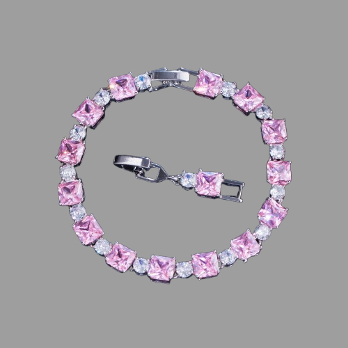 tennis bracelet (pink)